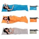 Vložka do spacieho pytľa 70 × 210 cm polyester ľahká skladná použitie samostatne alebo do spacieho pytľa pre kempovanie turistiku cestovanie 1