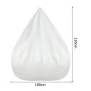 Vnútorný poťah na sedací vak 100×120 cm so zipsom pre výplň z peny a textilu pre univerzálne použitie 3