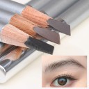Voděodolná dřevěná tužka na obočí 18,5 x 0,8 cm 3,8 g s klínovým hrotem ve 3 přírodních odstínech pro vykreslení a tvarování obočí 2