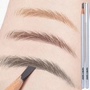 Voděodolná dřevěná tužka na obočí 18,5 x 0,8 cm 3,8 g s klínovým hrotem ve 3 přírodních odstínech pro vykreslení a tvarování obočí 10