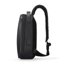 Vodeodolná nylonová crossbody taška 28×16×10 cm Pevná škrupinová taška s USB portom Praktická športová taška cez rameno 2