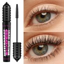 Voděodolná řasenka s 4D efektem prodlužující řasy, černá, silikonový kartáček, dlouhotrvající make-up očí pro objem bez slepování 2