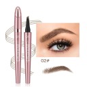 Voděodolná tekutá tužka na obočí 1 ml 3 x 1,5 x 13,6 cm s čtyřhrotým aplikátorem v 6 přírodních odstínech pro 24hodinový mikroblading efekt 10