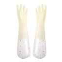 Voděodolné latexové rukavice na mytí nádobí odolné proti opotřebení délka cca 46 cm gumové rukavice pro kuchyň úklid domácnost 3