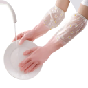 Voděodolné latexové rukavice na mytí nádobí odolné proti opotřebení délka cca 46 cm gumové rukavice pro kuchyň úklid domácnost 4