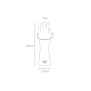 Voděodolné silikonové rukavice na úklid velikost M délka cca 30,5 cm bílé s jelenem pro kuchyň prádelnu mytí nádobí domácnost 2