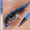Voděodolné tekuté oční linky 13 x 1 cm s tenkým štětcem v 6 barevných variantách dlouhotrvající a nesmazatelné pro výrazný make-up 9