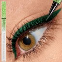 Voděodolné tekuté oční linky 13 x 1 cm s tenkým štětcem v 6 barevných variantách dlouhotrvající a nesmazatelné pro výrazný make-up 5