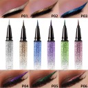 Voděodolné tekuté oční linky 13 x 1 cm s tenkým štětcem v 6 barevných variantách dlouhotrvající a nesmazatelné pro výrazný make-up 2