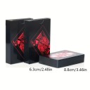 Vodeodolné žolíkové hracie karty s čiernym dizajnom odolné proti opotrebeniu ideálne na cestovanie aj vonkajšie aktivity rozmer krabičky 8,8 x 6,3 cm 2