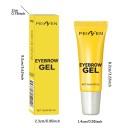 Voděodolný čirý gel na obočí 10 ml 8,2 x 1,4 cm s úhleným kartáčkem 7 mm pro tvarování, fixaci a úpravu obočí s 8hodinovou výdrží 3