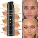 Voděodolný krémový make-up 30ml v 8 odstínech s 24hodinovou výdrží pro krytí nedokonalostí, sjednocení a rozjasnění tónu pleti 2