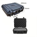 Voděodolný kufr na nářadí Předřezaná pěna a nárazuvzdorná ochrana 250 x 200 x 76 mm Plast Černá Na přístroje i hardware Přepravní organizér 2