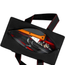 Vodotěsná brašna na nářadí s kovovým zipem a nosnými madly 24 x 14 x 14 cm černá s červeným prošitím na ruční nářadí i příslušenství 3