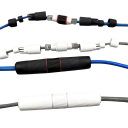 Vodotěsná RJ45 spojka IP67 přímý konektor 5 ks 105×18 mm poniklovaná měď pro prodloužení ethernetového kabelu venkovní použití 7