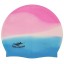 Vodotěsná vysoce elastická plavecká čepice pro muže a ženy Vybavení pro plavce Silikonová čepice do bazénu s ochranou uší Unisex vícebarevná 7