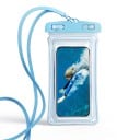 Vodotěsné pouzdro na mobil 21 x 11 cm průhledné s dlouhou šňůrkou na krk a uzávěrem se dvěma zámky pro ochranu chytrého telefonu před vodou 1