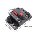 Vodotěsný jistič 30 A resetovatelný 7,4 x 4,9 x 4,4 cm Manuální reset Na auto audio i loď ochrana okruhu proti zkratu a přetížení 1