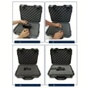 Vodotesný kufor na náradie Predrezaná pena a nárazuvzdorná ochrana 250 x 200 x 76 mm Plast Čierna Na prístroje aj hardware Prepravný organizér 4