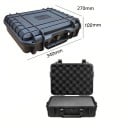 Vodotesný kufor na náradie Predrezaná pena a nárazuvzdorná ochrana 340 x 270 x 100 mm Plast Čierna Na prístroje aj hardware Prepravný organizér 3