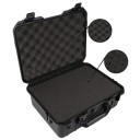 Vodotesný kufor na náradie Predrezaná pena a nárazuvzdorná ochrana 340 x 270 x 125 mm Plast Čierna Na prístroje aj hardware Prepravný organizér 4