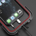 Vodotěsný magnetický držák telefonu na motocykl a kolo 360° otočný univerzální držák na řídítka s pouzdrem do deště a montážní sadou 3