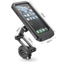 Vodotěsný magnetický držák telefonu na motocykl a kolo 360° otočný univerzální držák na řídítka s pouzdrem do deště a montážní sadou 5