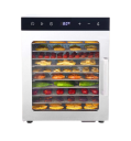 Voedseldroger met 10 trays en LED-verlichting. Roestvrijstalen fruit- en groentedroogmachine. 800 W. Thuisdroger met digitale timer. 42,5 x 35 x 39 cm. 2