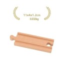 Voie droite en bois moyenne 11 x 4 x 1,2 cm voie droite pour chemin de fer Pièce en bois de qualité pour l'extension de l'ensemble ferroviaire 2