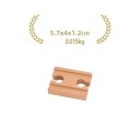 Voie en bois concave 5,7 x 4 x 1,2 cm Pièce de rechange pour chemin de fer Voie additionnelle compatible pour élargir la voie ferrée en bois 2