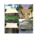 Voile d’ombrage imperméable 3x4 m Protection UV de jardin contre la pluie et le soleil avec maille en acier inoxydable et corde à vent pour terrasse, cour et pique-nique 4