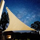 Voile solaire avec éclairage LED 1