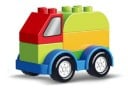 Voiture en blocs de construction pour enfants de 2 à 4 ans Accessoire coloré pour les jeux de construction en plastique ABS Pour le développement 6