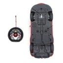 Voiture RC 1:14 Véhicule classique électrique avec portes ouvrantes lumières clignotantes télécommande 27 MHz 30 x 11,8 x 8,5 cm voiture rouge pour enfants 6+ 6