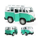 Voiture rétro bus Modèle de minibus classique avec toit blanc et portes latérales ouvrantes Alliage de métal et plastique ABS Dimensions 10 x 5 3