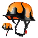 Vojenská motocyklová přilba německého typu Otevřená s rychloupínací sponou Skořepina ABS a PC Na chopper cruiser i custom motorku 2