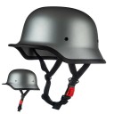 Vojenská motocyklová přilba německého typu Otevřená s rychloupínací sponou Skořepina ABS a PC Na chopper cruiser i custom motorku 1