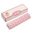 Voksbehandlet fødevareindpakningspapir til snacks og søde sager Underlag til friturestegte retter og bagværk Størrelse 21,5 x 25 cm Pakke 50 stk 8