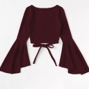 volangd crop top för kvinnor A350 6