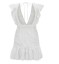 Volánikové šaty biele 2