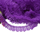 Volánkos csipkés szalag 2,3 cm x 4,6 m Poliészter dekoratív csipkés szalag varráshoz, ruhák díszítéséhez, kézműves dekorációkhoz, DIY projektekhez 11