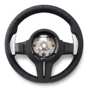 Volante deportivo para BMW Versión M3 Botones multifuncionales y levas de cambio Negro con costura de colores Para F20 F30 F32 F48 F25 F15 F80 3