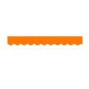 Volante para toldo e proteção solar 350 × 23 cm em poliéster impermeável com acabamento decorativo para varanda, terraço e pérgola 13