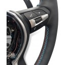 Volante sportivo per BMW M5 Serie 5 6 7 M6 e M8 Mozzo M5 Palette del cambio Cucitura colorata Volante nero per tuning e personalizzazione 6