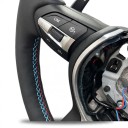 Volante Sportivo per BMW Versione M3 Pulsanti Multifunzionali e Palette di Cambiata Nero con Cuciture Colorate Per F20 F30 F32 F48 F25 F15 F80 5
