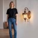 Vonkajšia nástenná lampa lucerna v retro štýle Patica E27 Krytie IP65 43 x 23 x 16 cm Hliník Bronzová farba K vchodu na fasádu aj terasu 4