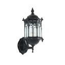 Vonkajšia retro nástenná lampa v štýle lucerny 340 x 160 x 190 mm Hliník a akryl E27 5 W záhradné svietidlo na terasu dvor aj patio 2