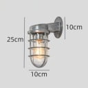 Vonkajšie nástenné oválne svetlo Teplá biela 3000K 12 W pätica E27 25 x 16 x 9 cm Hliník a sklo Strieborné Na terasu a fasádu domu 2