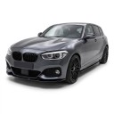 Voorbumper spoiler drie-delige lip en diffuser van ABS kunststof glanzend zwart voor BMW 1 Serie F20 F21 M-Pack Facelift 2015–2019 6