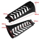 Voorkant zijpaneel van de radiator met ventilatielamellen glanzend zwart ABS voor Harley Davidson Softail Breakout Fat Bob 2018–2022 3